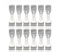 JIELUO Métal Bougie Mèche Appareil de centrage Lot de 12 pcs en Acier Inoxydable Bougie Core Support pour DIY Fabrication de Bougies