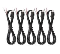 Jienk Lot de 5 câbles d'extension USB de type C 2 conducteurs 3 A 5 V USB-C mâle vers 2 broches pour réparation de bricolage