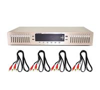 Jieotwice Égaliseur EQ-898, Hifi Numérique Haute Définition Double Stéréo 10 Segments, Préamplificateur, égaliseur, Bluetooth Usb Intégré, égaliseur de Scène Domestique 220V(Noir)