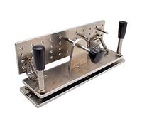 Jieotwice Gabarit Universel d'Affûteur de Couteaux Bricolage, Gabarit de Couteau de Ponceuse à Bande, Localisateur d'Affûtage, Clip d'Affûteur de Couteaux à Main avec Rail Mobile de 260 mm(Set 4)