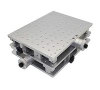 Jieotwice Soudure Portative de Boîtier d'Armoire de Table Mobile à 2 Axes, Table XY pour L'expérience Optique de Machine de Gravure de Marquage laser(220x300x90MM)