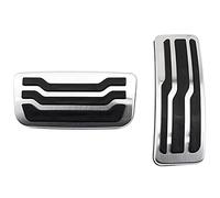 JIERS Couvre pédale, pour Ford Everest Ranger 2015-2019, AT Parts Pédales De Voiture Couverture De Pédale De Frein À Gaz