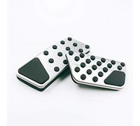 JIERS Couvre pédale, pour Jeep Wrangler 2008-2017, pédale de Repose-Pieds de Frein à gaz en Acier Inoxydable modifié en métal Pad Accessoires de Voiture