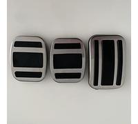 JIERS Couvre pédale, pour Peugeot 308 308s 408 4008 5008 2014-2018, AT MT pédales de Couverture de pédale de Voiture en Acier Inoxydable