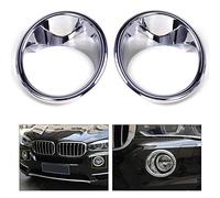 JIERS pour BMW X5 F15 2014 2015, ABS chromé Avant feu antibrouillard Cadre de Lampe Couvercle Garniture décor Voiture Styles 2 pcs