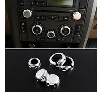 JIERS pour Land Rover Discovery 3 2004-2009 LR3 Range Rover Sport L320 2005-2008, Accessoires de Voiture de Garniture de Bouton de Volume et de climatisation