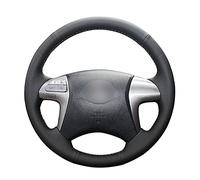 JIERS Voiture Housse pour Volant Couvre Volant, pour Toyota Fortuner 2011-2015 Hilux 2011-2015, Housses de Volant de Voiture Cousues à la Main