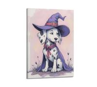 JIERUANYING Décoration murale artistique moderne à suspendre pour salon et chambre d'enfant Motif chiot dalmatien 40 x 60 cm