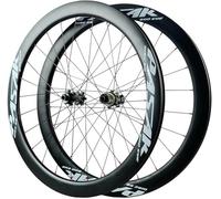 JIESOO Paire Roues Vélo Route Course 700C,Roue Fibre Carbone, Frein Disque, Roulements Scellés, Moyeu 38 Mm/50 Mm, Roues Rayons 24H for 7/8/9/10/11 Vitesses(Thru AXLE 15 * 100mm/12 * 142mm)
