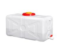 JIESOO Réservoir d'eau Extérieur Récipient d'eau Plastique Épais Qualité Alimentaire 25L/30L/48L/75L/150L/200L avec Robinet, Arrosage Construction Agricole, Stockage d'eau Camping Et Randonnée(48L)