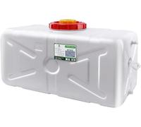 JIESOO Réservoirs d'eau Fût Horizontal Plastique Alimentaire Grande Capacité 25 L/45 L/70 L/100 L/150 L avec Couvercle Valve Adapté Une Utilisation Extérieur(70L)