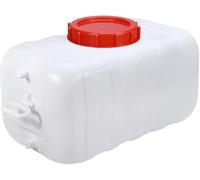 JIESOO Réservoirs d'eau Grand Réservoir d'eau d'urgence Plastique Idéal for Camping Et Randonnée Stockage Horizontal Carré avec Couvercle Valve en(50L)