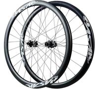 JIESOO Roues Vélo Route 700C, Freins Disque Carbone 38 Mm/50 Mm, Roulements Scellés, Roues QR De Course Cyclisme, Rayons 24H for Vitesses 7/8/9/10/11,1720 G(QR 9 * 100mm/10 * 135mm,38MM)