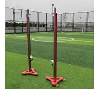 Jievmrs Accessoires de Saut en Hauteur Poteau de Saut en Hauteur en Aluminium avec Base Triangulaire, Équipement D'entraînement pour L'athlétisme de Compétition, Poteaux de Saut Mobiles pour L'école