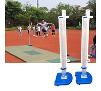 Jievmrs Accessoires de Saut en Hauteur Une Paire de Poteaux de Saut en Hauteur pour Lycée, Un Équipement D'entraînement Portable pour L'athlétisme, des Poteaux Mobiles en Aluminium