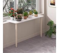 Jievmrs Etagere Ventouse Support de Pot de Fleurs Réglable pour Rebord de Fenêtre, Étagère D'extension de Rebord de Fenêtre Gain de Place avec Pied se Support Organisateur(White,105x45cm/41.3x17.7in)