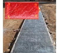 Jievmrs Moule Beton Tapis de Texture de Tampons en Béton Rectangulaires, Moules D'estampage de Sol en Ciment Polyuréthane pour Béton, Formes de Motifs de Texture de Brique Réalistes pour L'extérieur