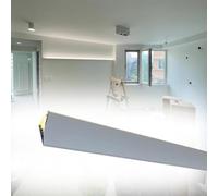 Jievmrs Profilé LED Éclairage Linéaire à LED pour Plinthes en Aluminium, Éclairage Indirect à LED pour Moulures Couronnées, Éclairage de Plafond/Corniche(9m/29.5ft)