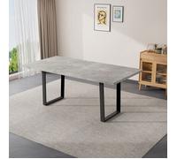 JIEXI Table à manger extensible, hauteur 76 cm, largeur 90 cm, extensible de 130 à 170 cm