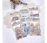 JIEYAO Lot de 180 autocollants floraux imperméables en PET pour scrapbooking, décoration vintage et esthétique