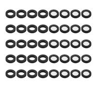 JIEYAO Lot de 40 joints d'étanchéité pour pommeau de douche - Avec 20 anneaux en O - Filet de filtration en acier inoxydable - Disque en caoutchouc pour pommeau de douche 1/2"
