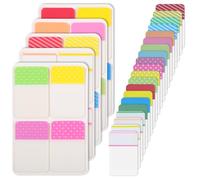 JIEYAO Lot de 400 petites bandes adhésives, marque-pages, adhésifs, marque-pages, marque-pages, marque-pages, marque-pages, notes autocollantes pour le bureau, documents, livres, journal, classeur
