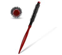 JIEYAO Petite brosse ronde pour le brushing, mini peignes à cheveux, brosse à cheveux portable, brosse à cheveux bouclés en nylon, brosse de coiffure pour cheveux fins, cheveux courts, frange de barbe