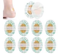 JIEYUCHU Pansements Ampoules, 10 Pièces Ovale Pansements Ampoules Hydrocolloïde, Talons Hauts Pansements, Pansements Ampoules Talon 44 X 68mm, pour Ampoules, Course