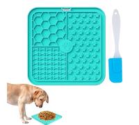 JIEYUCHU Tapis de Lèche Chien, Tapis à Lécher pour Chats et Chiens avec Ventouses, sans BPA, Soulage l'Anxiété, Facile à Nettoyer, pour Bain et Toilettage (Bleu)