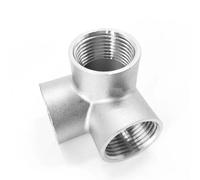 JIEYUZYUO 1/4" 3/8" 1/2" 3/4" 1" 1-1/4" 1-1/2" 2" Raccord Femelle Bsp 3, 4, 5 Voies En Croix D'Angle En Acier Inoxydable 304 Raccord de Tuyau Pour Eau Et Gaz/3 Ways/Bspt Female_1-1/2"