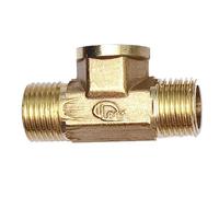 JIEYUZYUO 1 Pièce, Raccord de Tuyau En Laiton Pourerie Pneumatique, Filetage Mâle/Femelle 1/8", 1/4", 3/8" 1/2" Bsp, Raccords En Cuivre Type T, Adaptateur Eau, Huile, Gaz/Male-F-M/1.2Inch