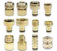 JIEYUZYUO 1 Raccord de Tuyauterie En Laiton, Mamelon Hexagonal Couleur Laiton, Raccord Rapide de Robinet En Laiton 16 Mm 20 Mm Adaptateur de Raccord de Tuyau En Cuivre Mâle Femelle/L*1Pc