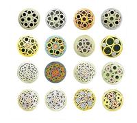 JIEYUZYUO 1 Rivet Mosaïque 6 Mm, Pour Manche de Couteau, Vis, Rivets Mosaïque En Laiton, Clou, Tube En Acier, Design Raffiné, Longueur 90 Mm/Style 3