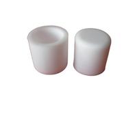 JIEYUZYUO 2-10Pcs Silicrubber Round End Caps Pipe Cover,White 2.8-24.7Mm Rubber Female Caps Round Tube Insert Stoppers/10 Pcs/A 9.7Mm