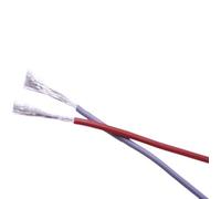 JIEYUZYUO 2M Heat-Resistant Silicwire,12Awg 11 10 13 14 15 16Awg 17 18 20 Awg High Temperature 200 ° C Cold Resistance -60 °/Gray And Brown/17Awg