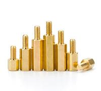 JIEYUZYUO 30 Vis À Tête Hexagonale En Laiton M2, M2.5 Et M3 Pour Entretoises de Carte Mère/8Mm (30Pcs)/M3 (Thread 6Mm)