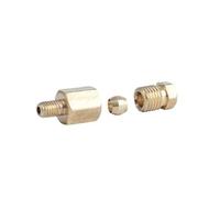 JIEYUZYUO 5 Pièces de Raccord À Compression Pour Tube de 4 À 8 Mm de Diamètre Extérieur Adaptateur de Raccord de Tuyau D'Huile En Laiton Pour Lubrification Dehines-Outils/G1I4 6Mm/ Size