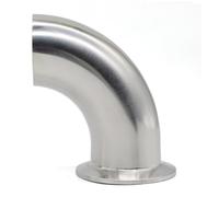 JIEYUZYUO Coude À 90 Degrés À Trois Clips de 5"-4", Raccordss En Acier Inoxydable 304/316L, Diamètre Extérieur 19 Mm-108 Mm, Soudés Bout À Bout, Pour Bière Artisanale/Sus304/102Mm Ferrule 119