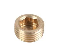 JIEYUZYUO Cuivre 1/8", 1/4", 3/8", 1/2", 3/4", Filetage Mâle, Tête Hexagonale, Bouchon, Raccord, Connecteur/Brass Female Plug/1Pcs_1.2 Bsp