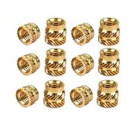 JIEYUZYUO Écrous À Insert En Laiton M2, M2.5, M3/M4, M5 Et M6, Thermofusibles, Moletés, Moulés Par Injection, En Cuivre, 30 Pièces, Pour Impression 3D Sur Plaque Plastique/30Pcs/M5*L6*Od7