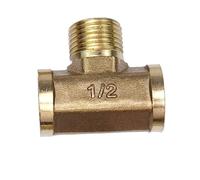 JIEYUZYUO Raccords de Tuyauterie En Laiton Pourerie Pneumatique, Filetage Mâle/Femelle 1/8", 1/4", 3/8", 1/2", Bsp, Raccords En Cuivre, Adaptateurs, Eau, Huile, Gaz/Female-M-F/3/8"