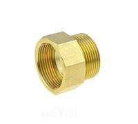 JIEYUZYUO Réducteur de Douille Hexagonale Filetée Femelle Vers Mâle En Laiton 1/8, 1/4, 3/8, 1/2, 3/4, Raccord de Tuyau En Cuivre, Adaptateur Eau-Gaz/Female 04-Male 02