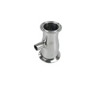 JIEYUZYUO Réducteur Tri-Clamp 51 Mm (Od 64) X 38 Mm (Od 50,5) Avec Filetage Interne 1/4", Connecteur Pour Thermomètre. Inox 304/ Color/With