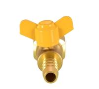 JIEYUZYUO Robinet À Boisseau Sphérique Pagode 1/4" 3/8" 1/2" Avec Fil Extérieur En Cuivre Et Denture Intérieure, Insertion Rapide Pour Embout de Tuyau D'Arrosage Trachéal 8/10/12 Mm/2 Outer Teeth 8Mm