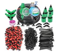 JIEYUZYUO Système D'Arrosage Intelligent de Jardin de 50 M, Tuyau de 4/7 Mm, Kit Compte-Gouttes Réglable, Minuterie Automatique/Compatible Wi-Fi, Micro-Irrigation Goutte-À-Goutte/C*50M-Wifi Timer/Siz