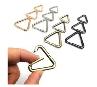 JIEYUZYUO Triangle Spgate O Openable Leather Bhandbbelt 3Pcs Strap Buckle Connect Keykey Csnap Clasp Clip Diy/Black/Inner Wide 20Mm