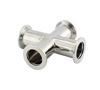 JIEYUZYUO Tube À Bride Croisée Sous Vide Kf10, Kf16, Kf25, Kf40, Kf50, Diamètre Égal, 4 Voies, Raccord À Bride Sous Vide Ss304, Joints Égaux À Quatre Voies/Color/Kf50