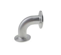 JIEYUZYUO Tube de 19 À 51 Mm de Diamètre Extérieur (3/4 Po, 1 Po, 1,5 Po, 2 Po), Embout Tri-Clamp, Embout Tc34, Coude À 90 Degrés, Acier Inoxydable 304, Fabrication Artisanale/Color/19Mm Ferrule 25.4