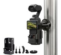 JIEZRIN Support magnétique compatible avec DJI Osmo Pocket 3, adaptateur d'extension multifonction Pocket 3 pour caméra d'action, caméra d'action, griffe, réglable à 180°