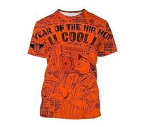 JIFENLI Hombre 3D Estampado Camiseta Moda De Verano Hip Hop Street Art Camisetas Gráficas Hombres Casual Graffiti Estampado Cuello Redondo Camisetas De Manga Corta